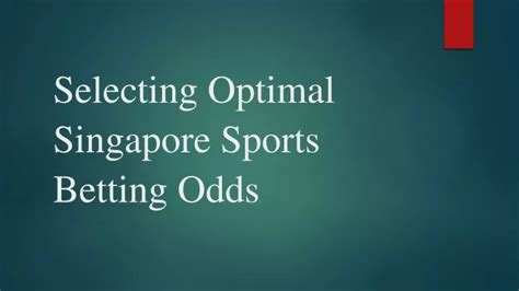 singapore sports betting